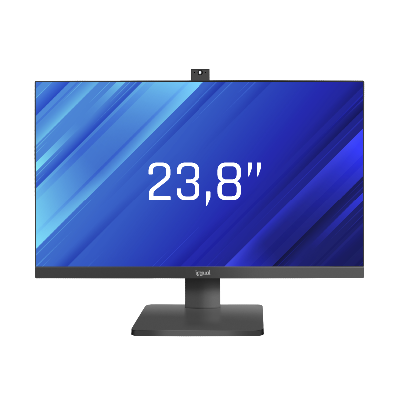 iggual Monitor 23 8 IPS FHD 100Hz VGA HDMI webcam